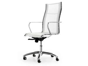 SEASON NET - Height-adjustable mesh office chair with armrests with 5-Spoke base _ Quinti Sedute